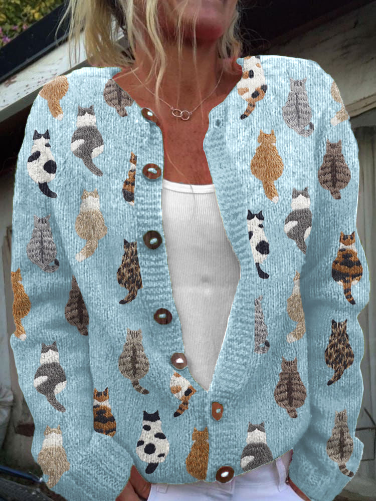 Carlotta | Cardigan a Gatti