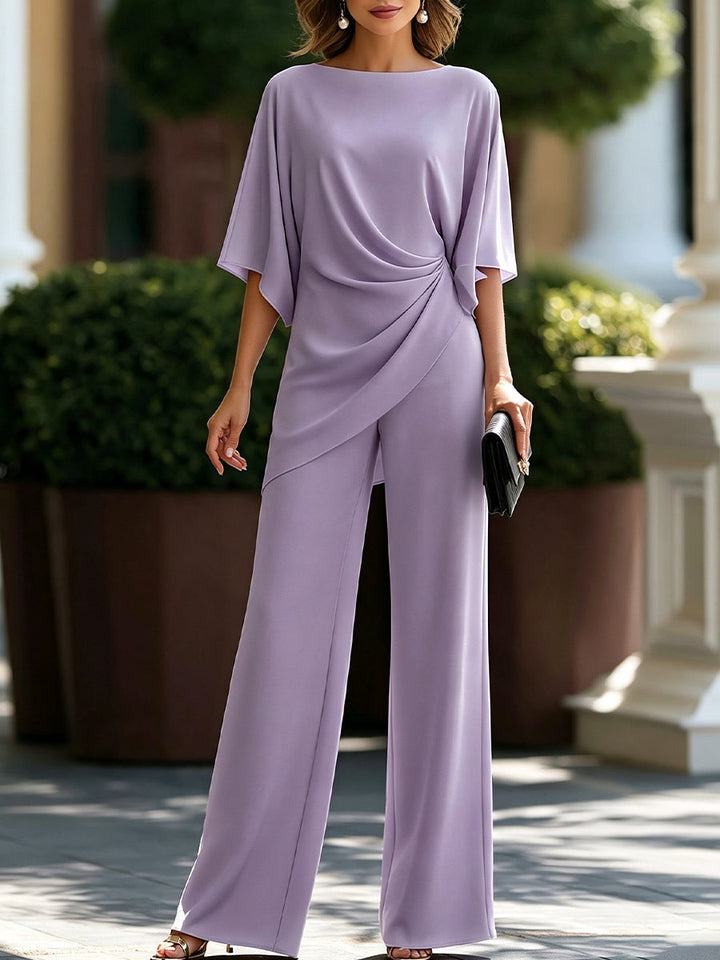 Lucrezia | Completo Drappeggiato Asimmetrico