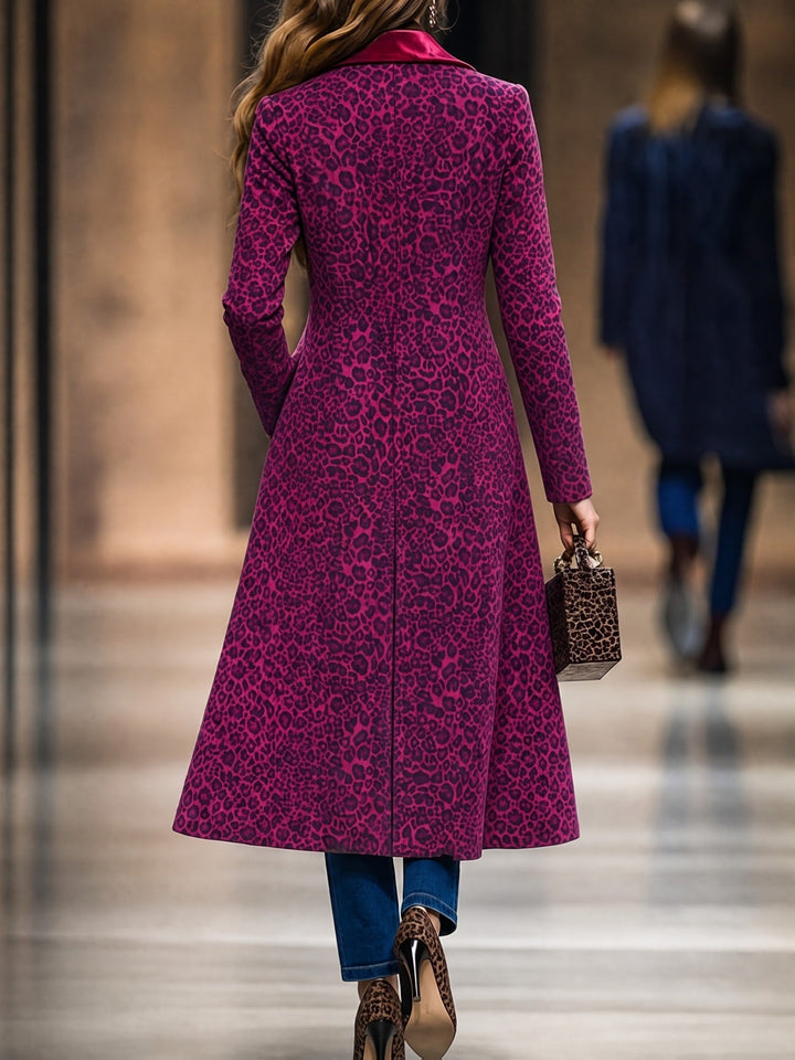Ottilia | Cappotto Lungo Texturizzato Prugna