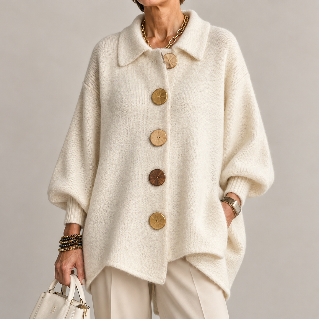 Ardelina | Cardigan Oversize con Colletto