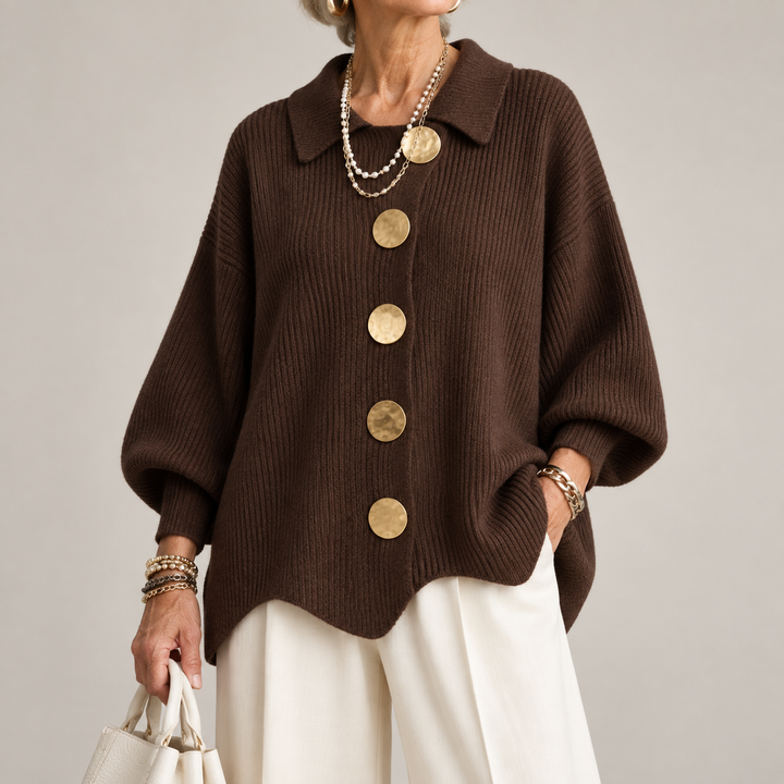 Ardelina | Cardigan Oversize con Colletto