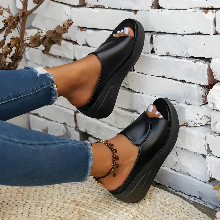 Eulalia | Sandali Ortopedici a Zeppa Slip-on