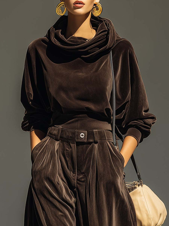 Scarlatta | Completo in Velour Morbido