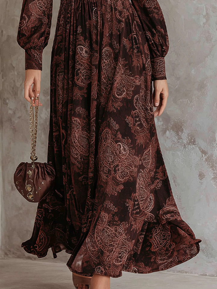 Eloisanna | Abito Maxi Paisley con Zip