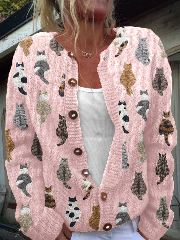 Carlotta | Cardigan a Gatti