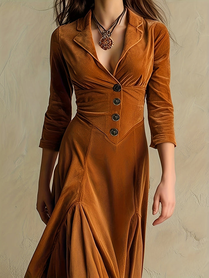 Elveria | Abito con Colletto e Bottoni