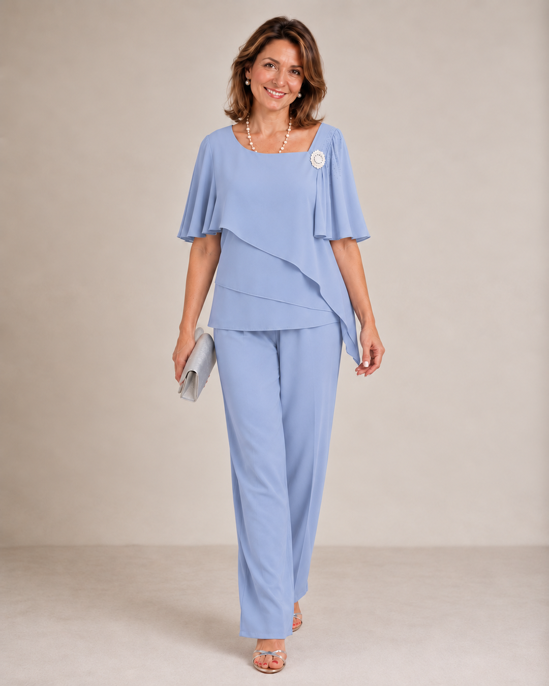 Berta | Completo Due Pezzi con Blusa a Strati