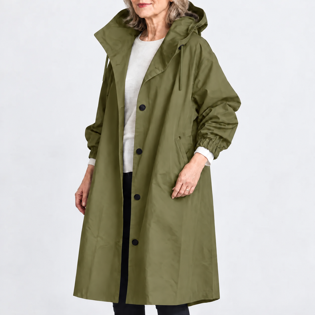Ermellina | Trench Lungo con Cappuccio