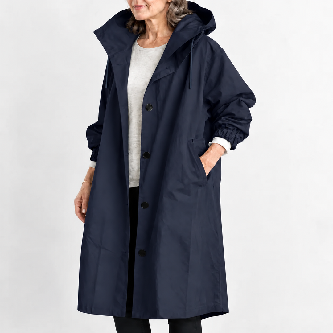 Ermellina | Trench Lungo con Cappuccio
