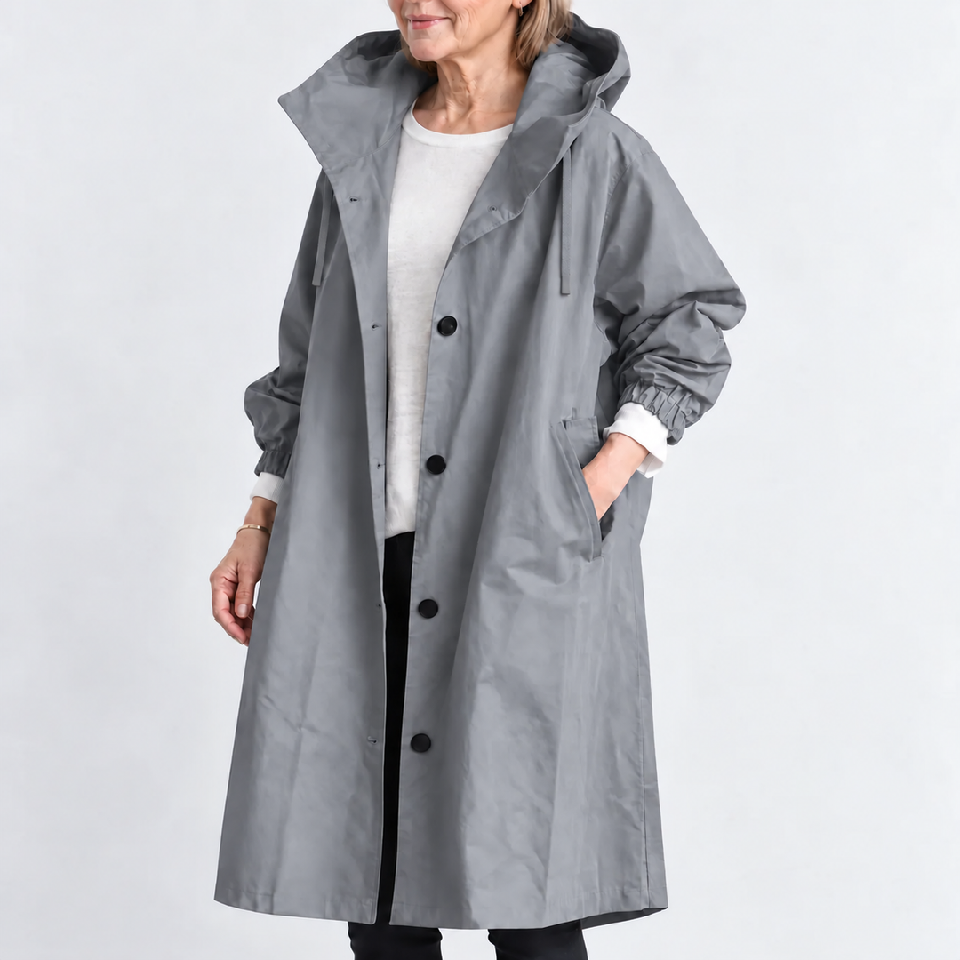 Ermellina | Trench Lungo con Cappuccio