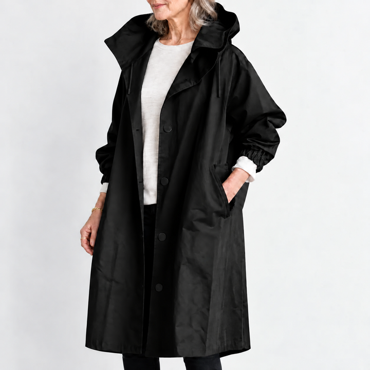 Ermellina | Trench Lungo con Cappuccio