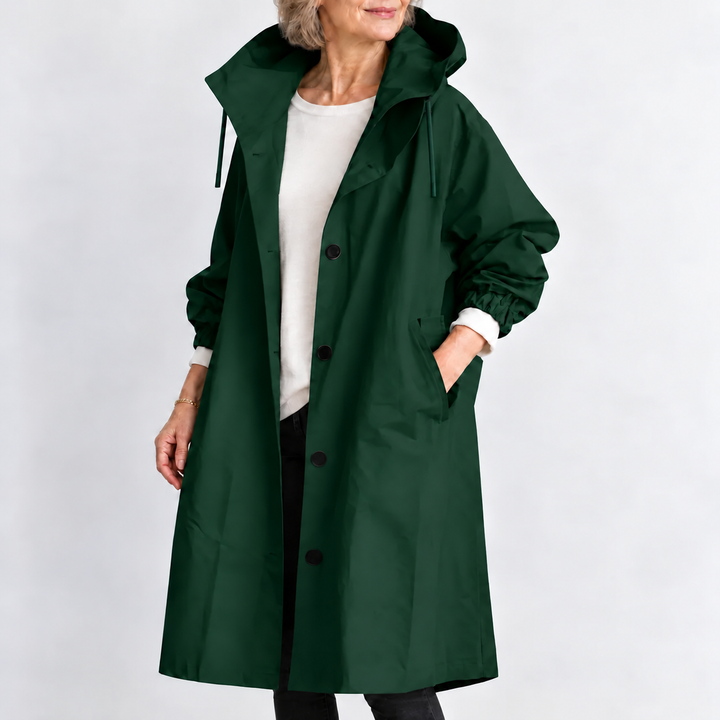Ermellina | Trench Lungo con Cappuccio