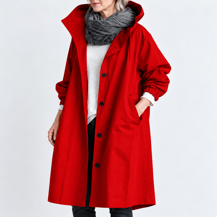 Ermellina | Trench Lungo con Cappuccio