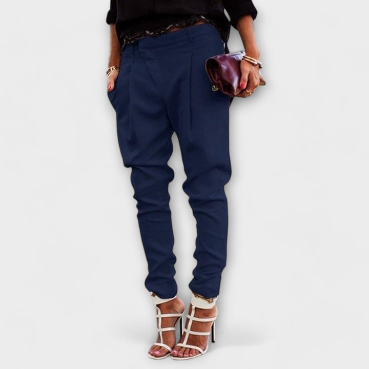 Armida | Pantaloni a Vita Alta con Pieghe