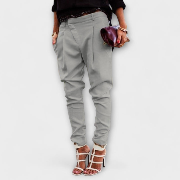 Armida | Pantaloni a Vita Alta con Pieghe
