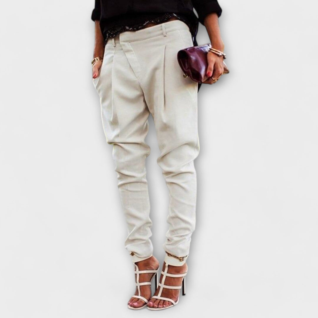 Armida | Pantaloni a Vita Alta con Pieghe