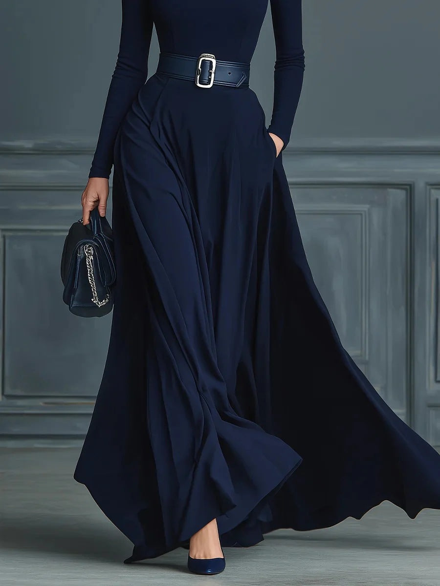 Cortenza | Abito Maxi Collo Alto