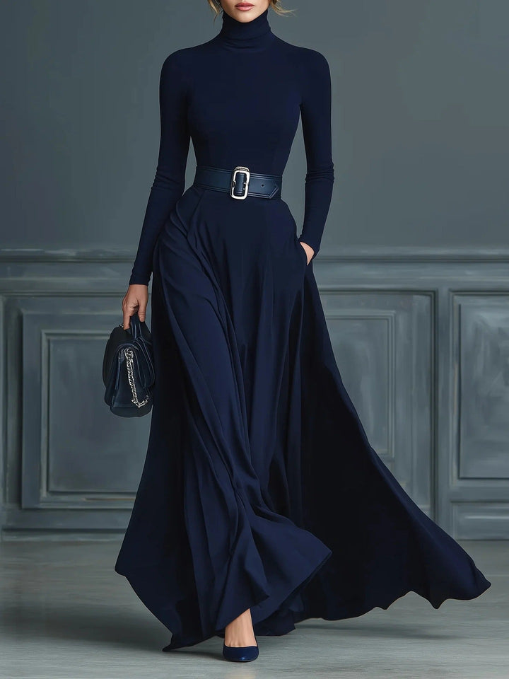 Cortenza | Abito Maxi Collo Alto