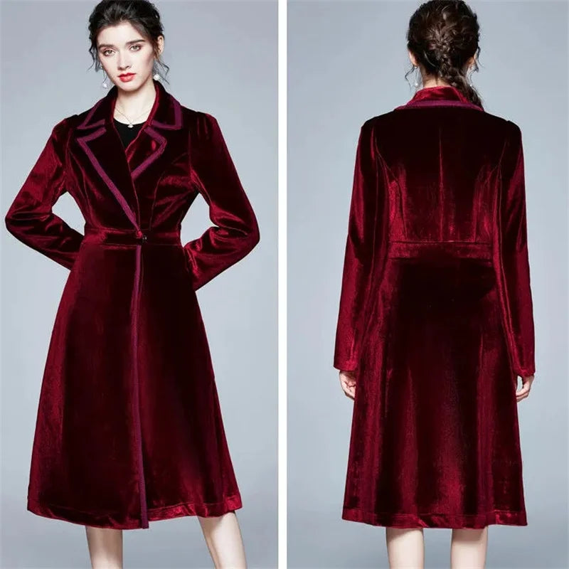 Rosmunda | Cappotto Lungo in Velluto
