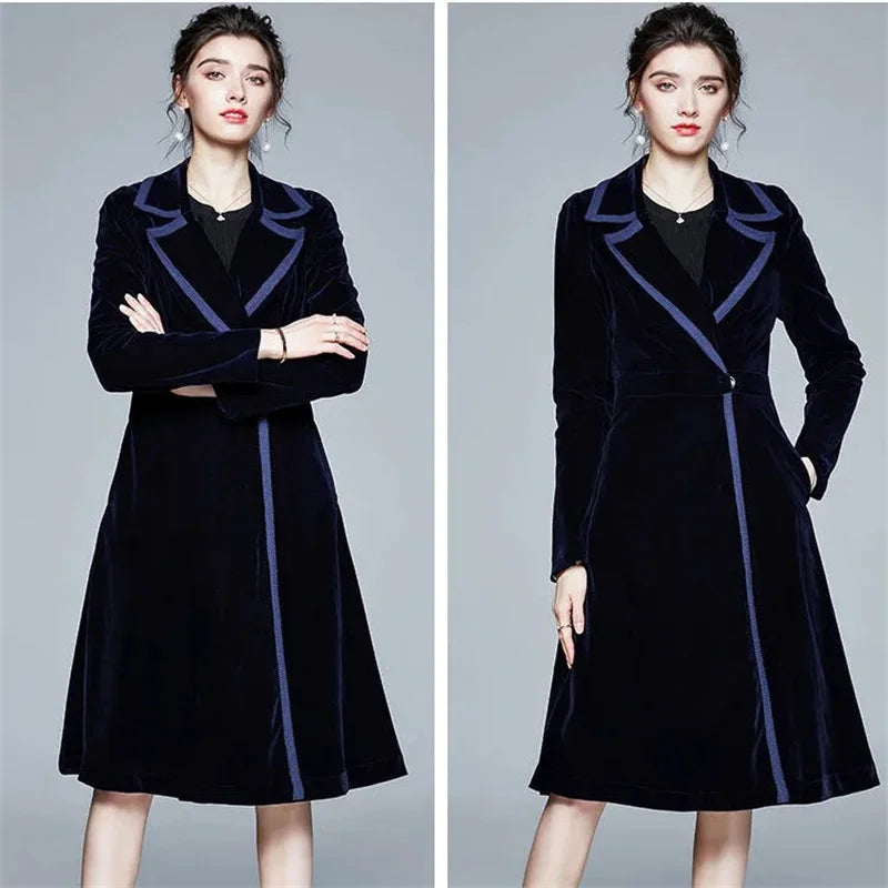 Rosmunda | Cappotto Lungo in Velluto