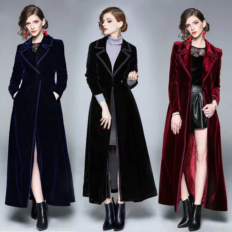 Rosmunda | Cappotto Lungo in Velluto