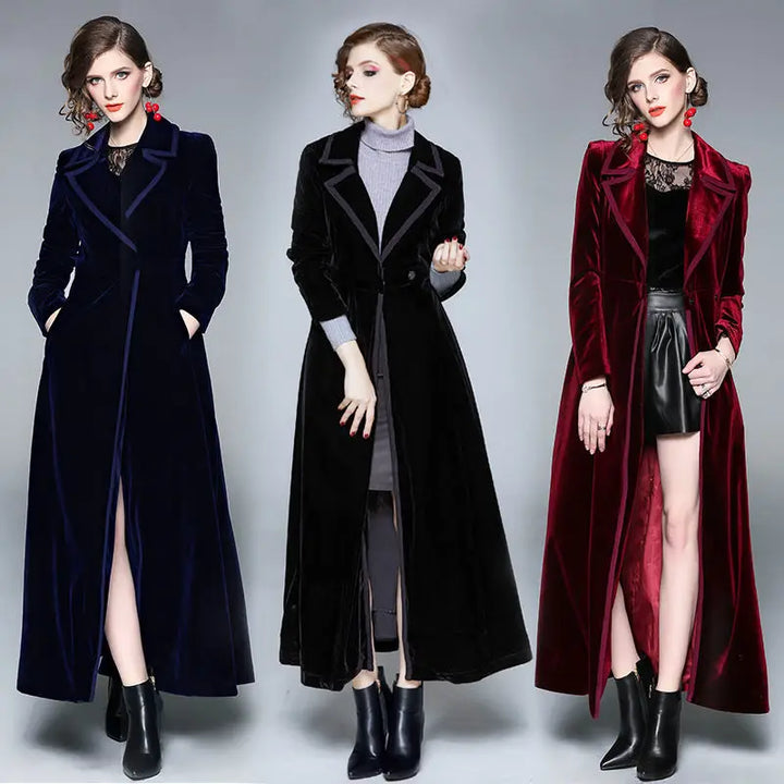 Rosmunda | Cappotto Lungo in Velluto