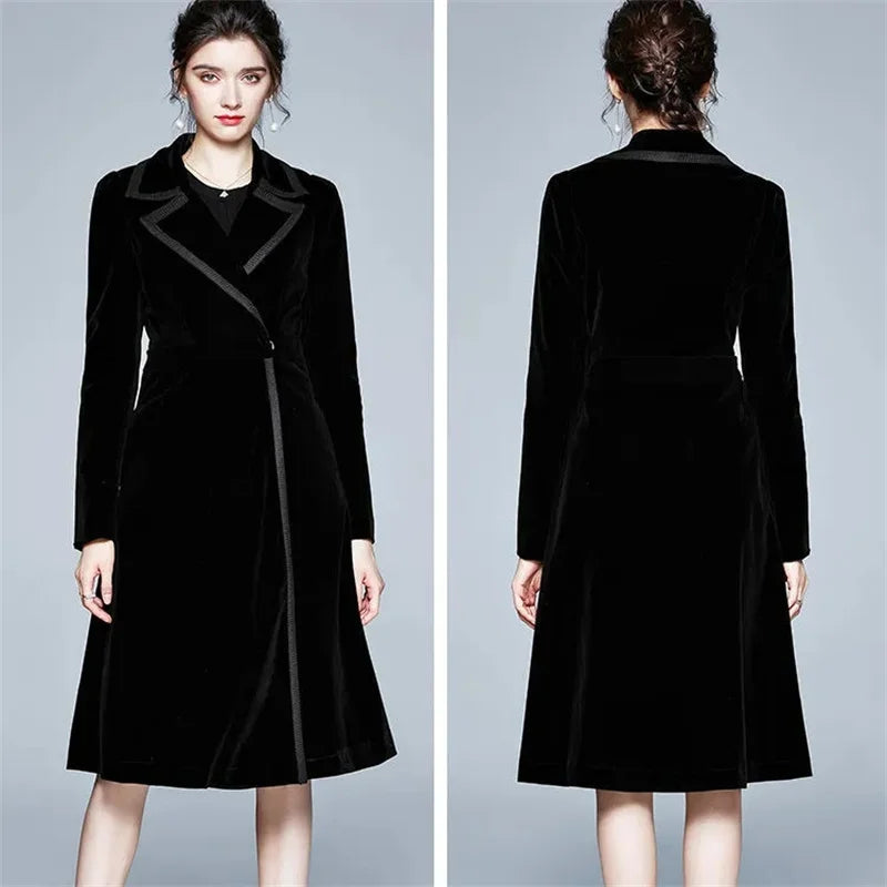 Rosmunda | Cappotto Lungo in Velluto