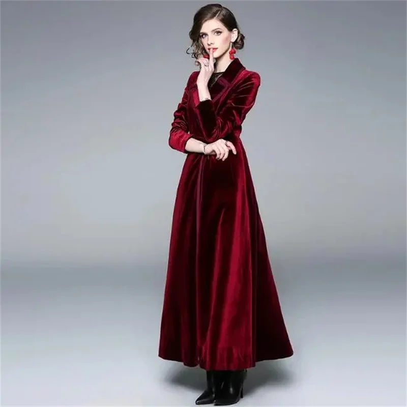Rosmunda | Cappotto Lungo in Velluto