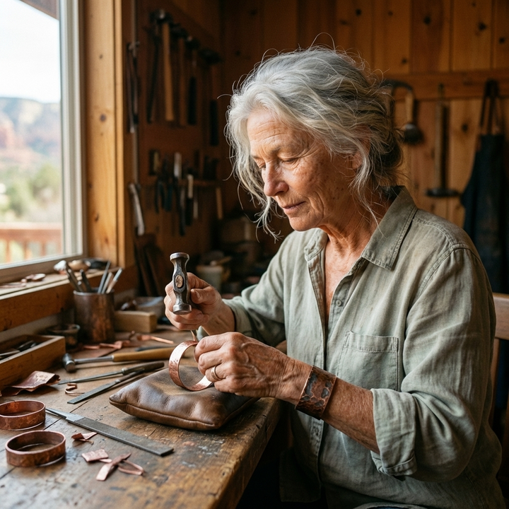 Fabrizia | Bracciale in Rame Scoglio