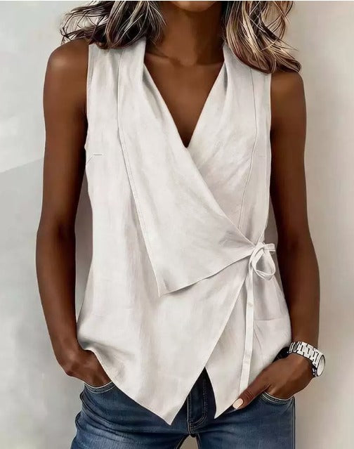 Lorenzina | Blusa Senza Maniche Incrociata