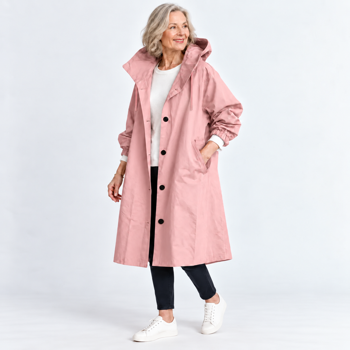Ermellina | Trench Lungo con Cappuccio