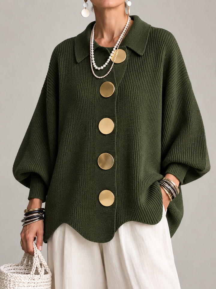 Ardelina | Cardigan Oversize con Colletto