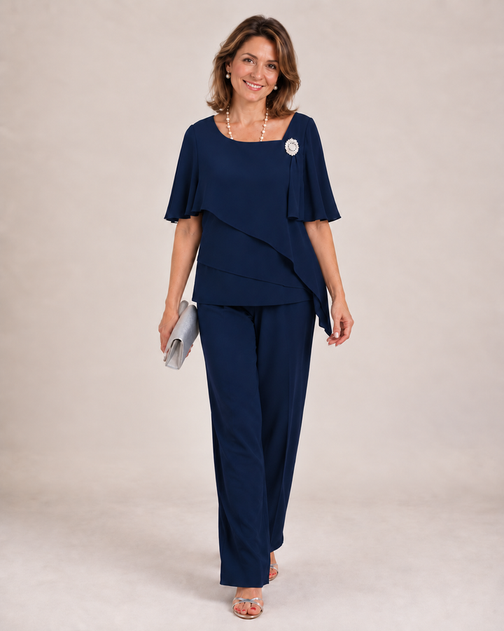Berta | Completo Due Pezzi con Blusa a Strati