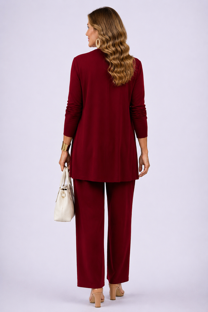 Zenaide | Completo Tre Pezzi, Bianco e Rosso