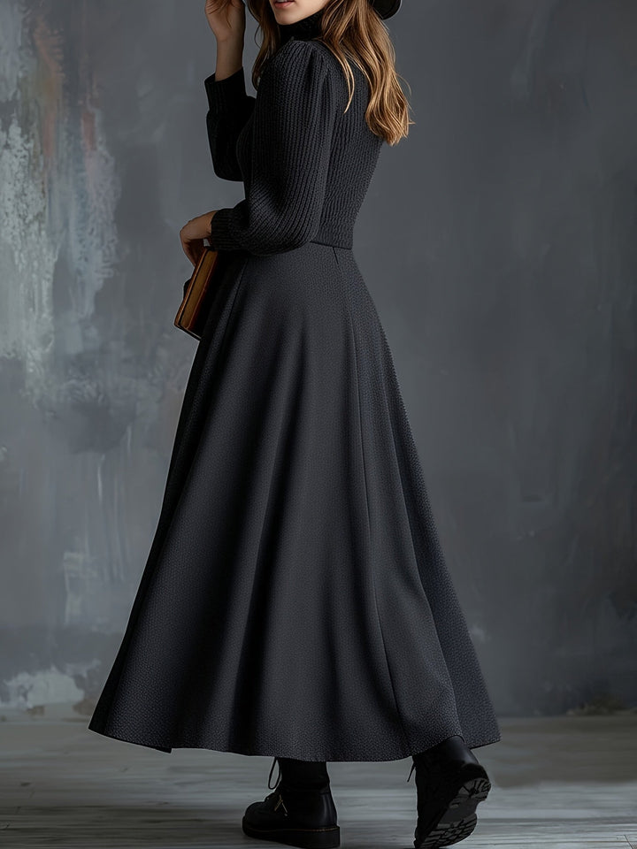 Noelia | Abito Vintage Invernale con Tasche