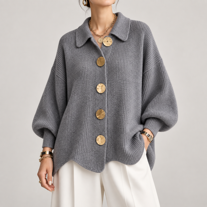 Ardelina | Cardigan Oversize con Colletto
