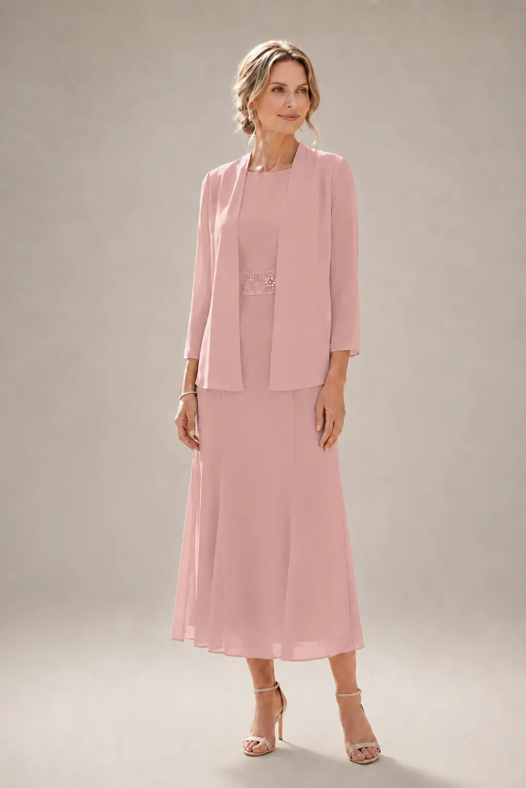 Elowina | Abito e Giacca in Chiffon