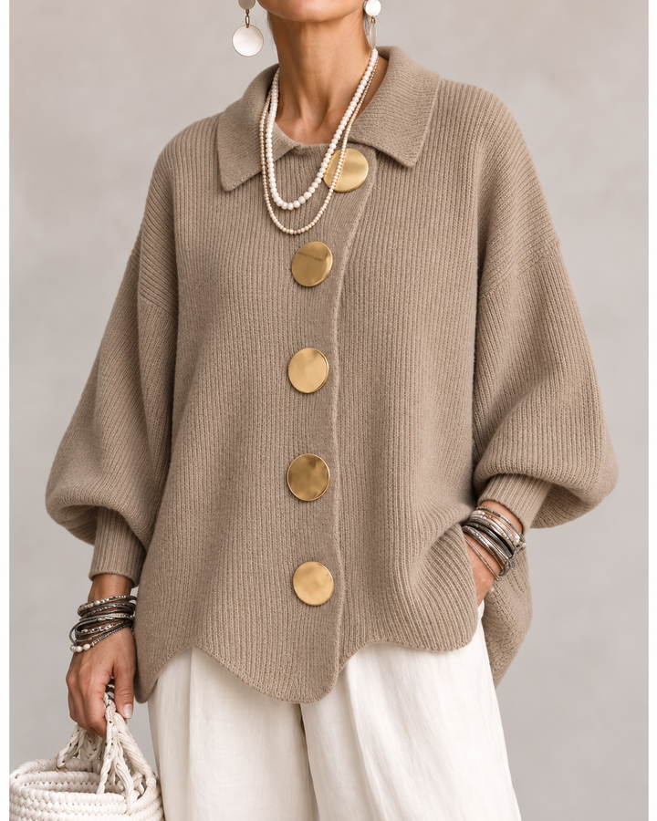 Ardelina | Cardigan Oversize con Colletto