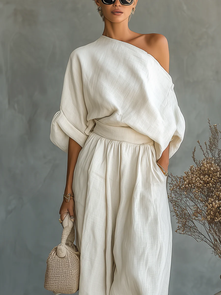 Mirella | Completo Monospalla Crema