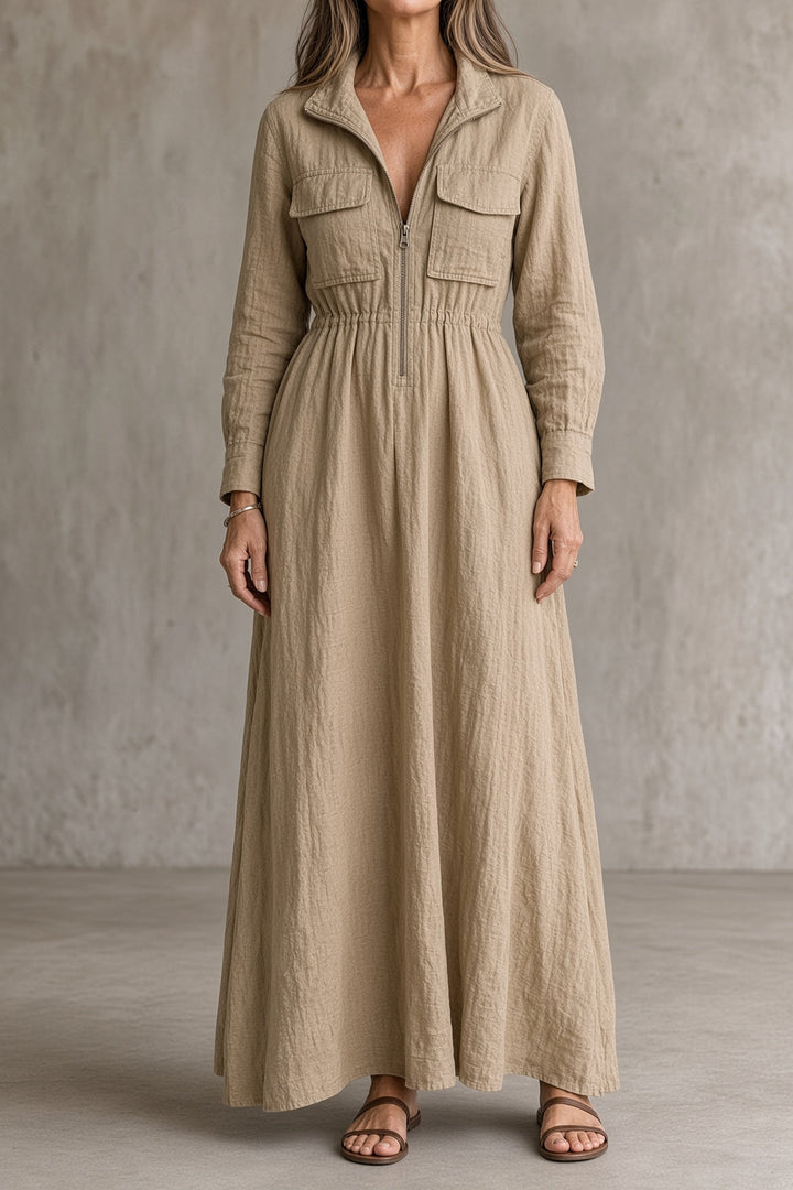 Teodora | Abito Vintage Maxi con Zip