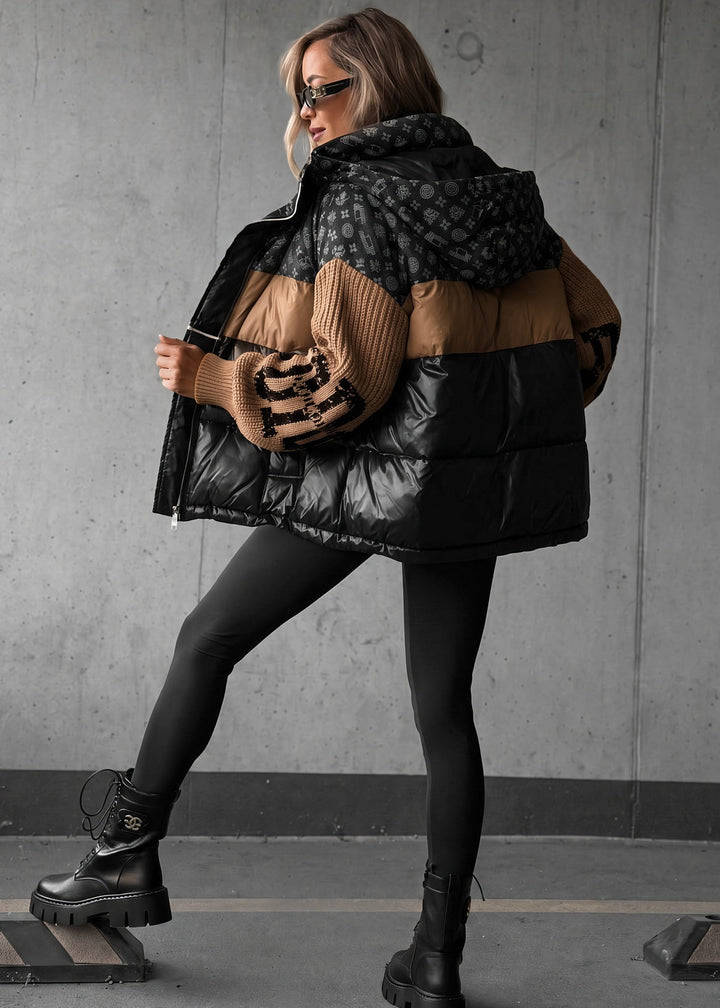 Orsola | Piumino Oversize con Maniche in Maglia