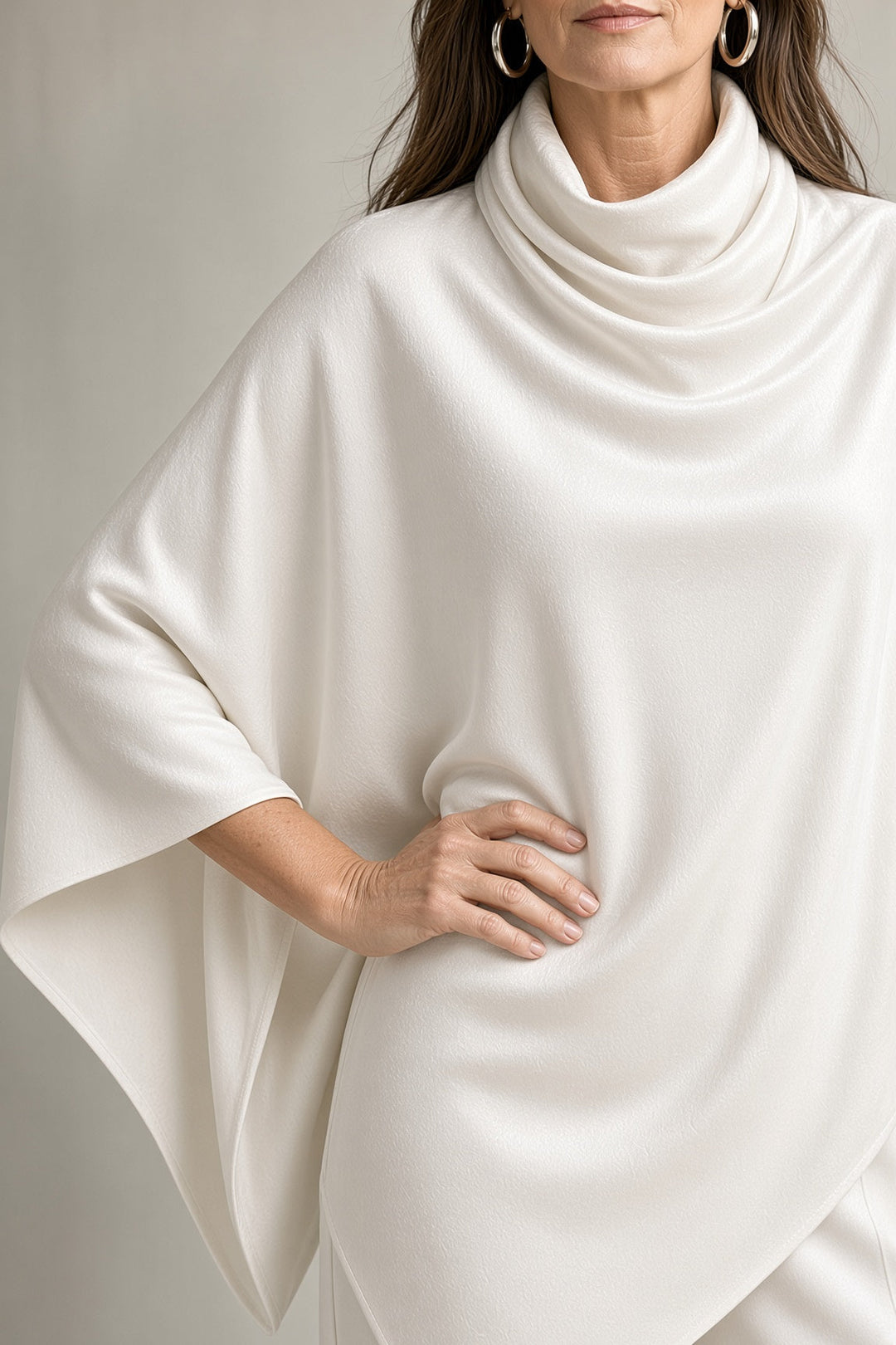 Nives | Completo in Velluto con Poncho