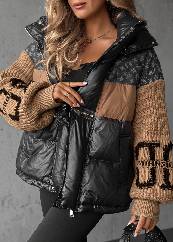 Orsola | Piumino Oversize con Maniche in Maglia