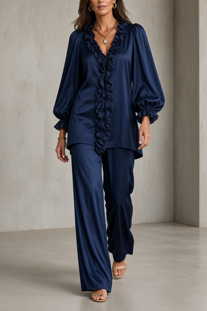 Rubinia | Completo Blusa a Balze