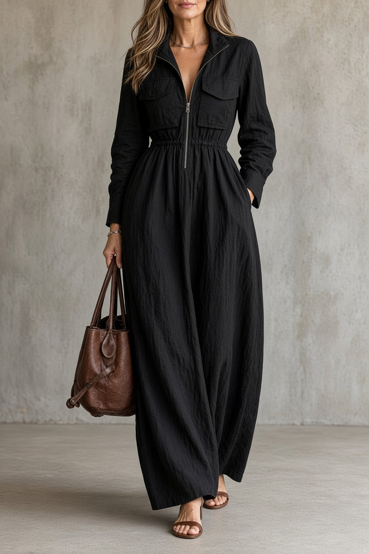 Teodora | Abito Vintage Maxi con Zip