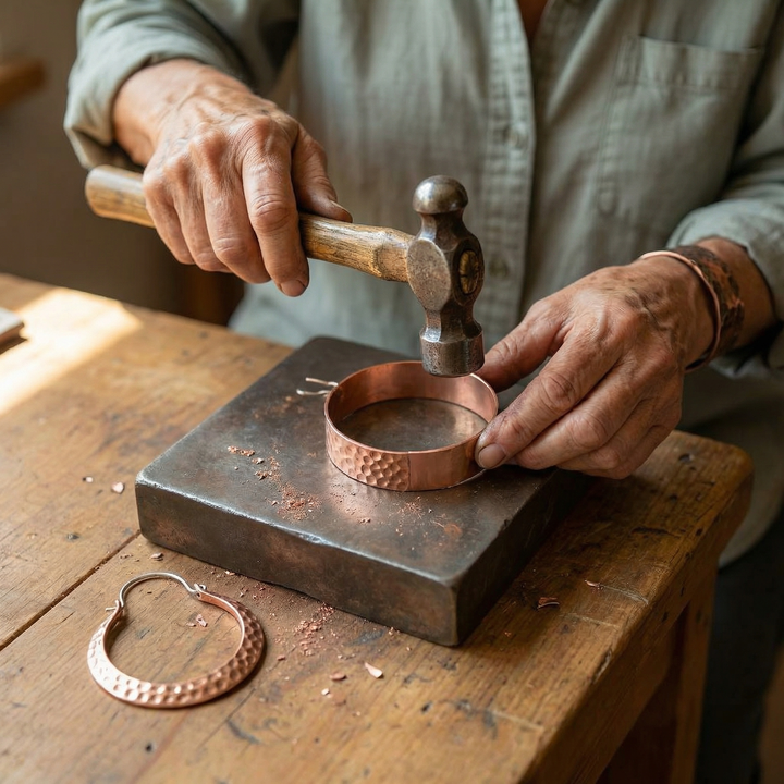 Gioia | Orecchini in Rame Brace