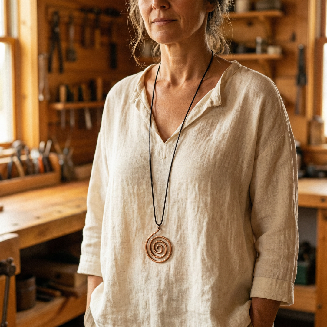 Gemma | Collana in Rame Altopiano