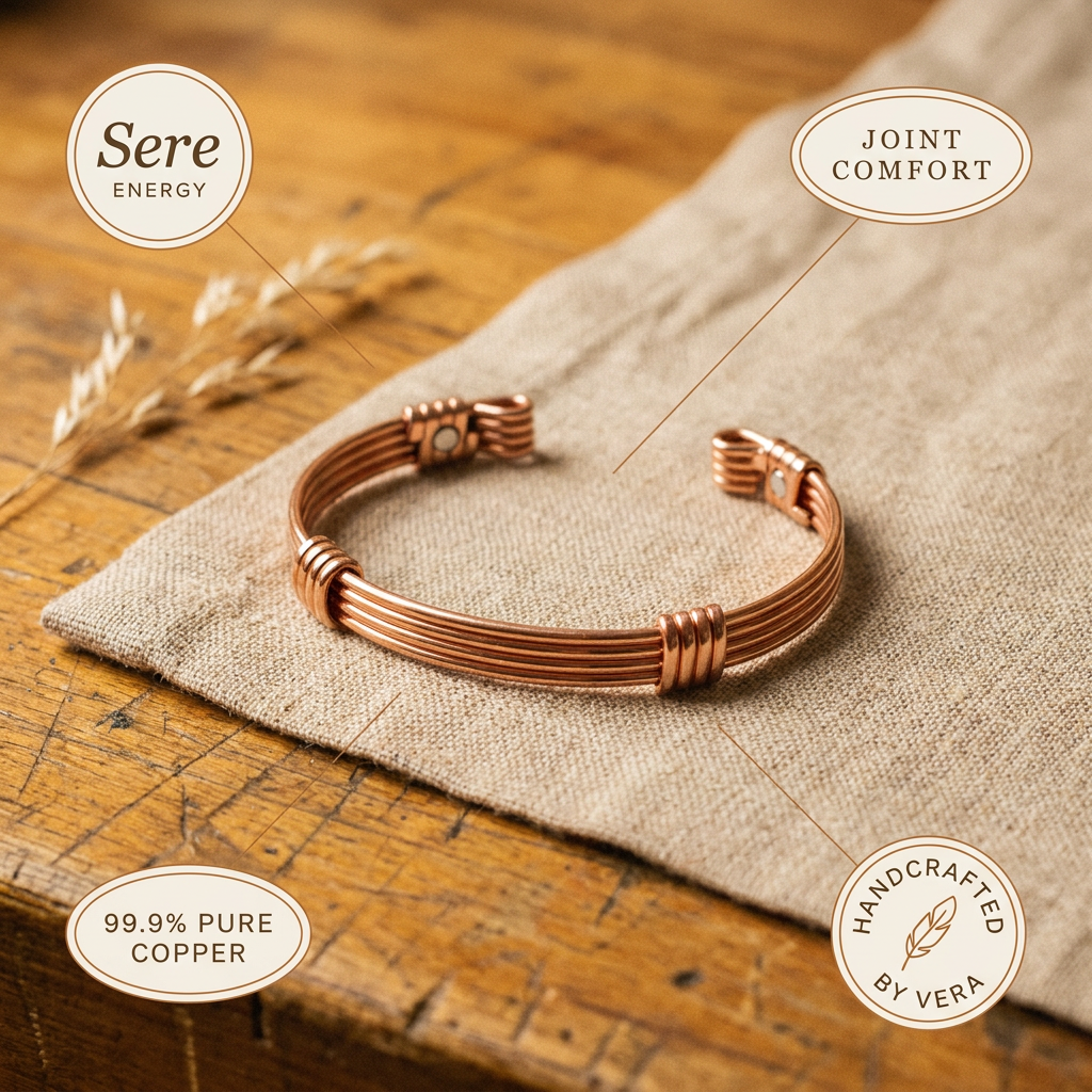 Clara | Bracciale in Rame Sereno