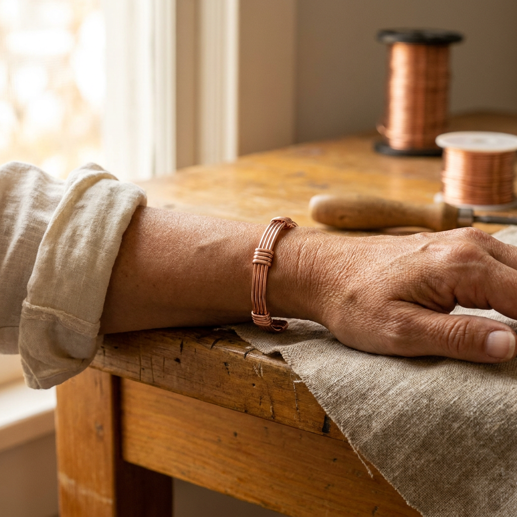 Clara | Bracciale in Rame Sereno
