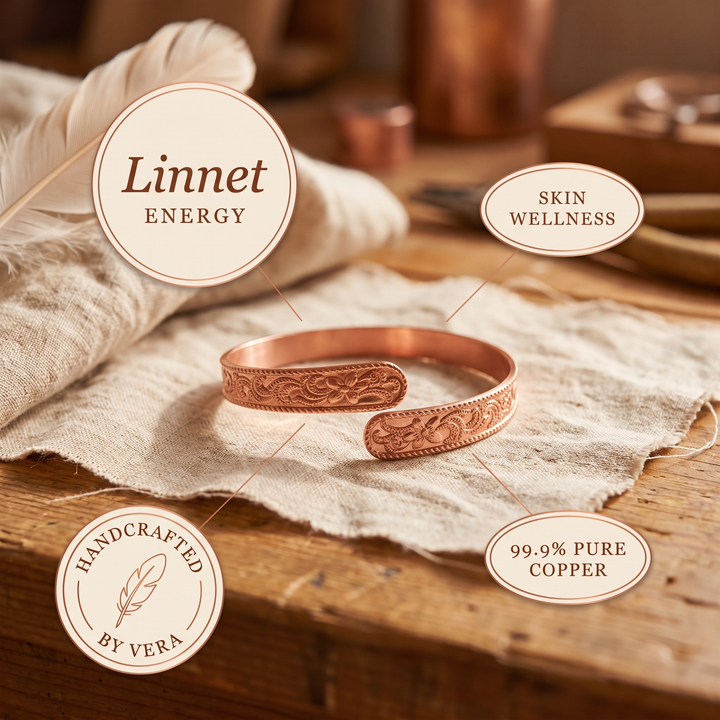 Cecilia | Bracciale in Rame Brughiera